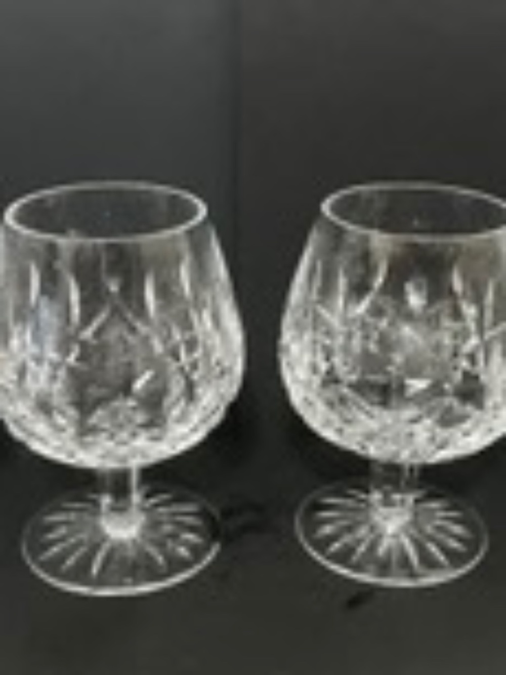 VINTAGE CUT GLASS BRANDY AND WHISKY SNIFFER